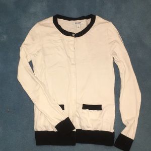 Black And Cream Cardigan